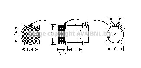 AVA QUALITY COOLING Kompressori, ilmastointilaite UVK056